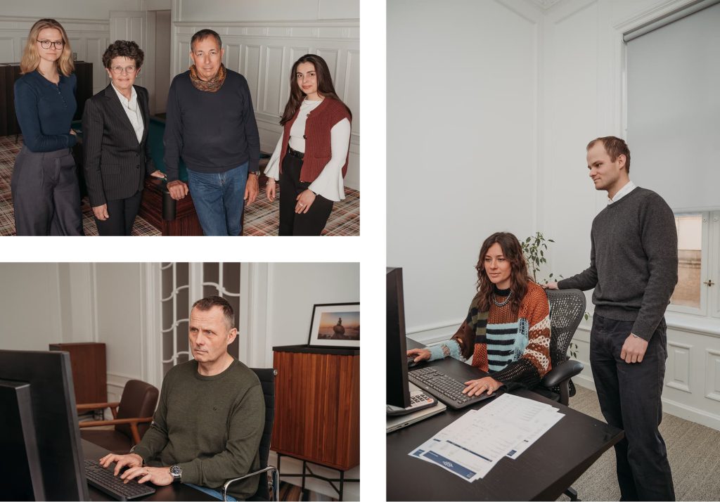HRP Nordics team members working in the Copenhagen office